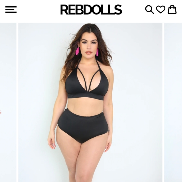 Rebdolls High-waisted Swim Bottoms - Picture 4 of 7